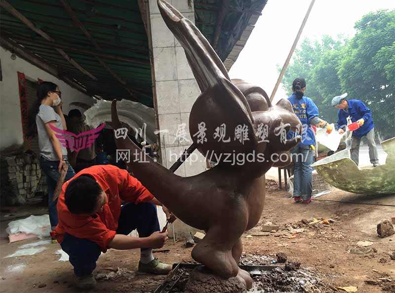 卡通龍雕塑制作